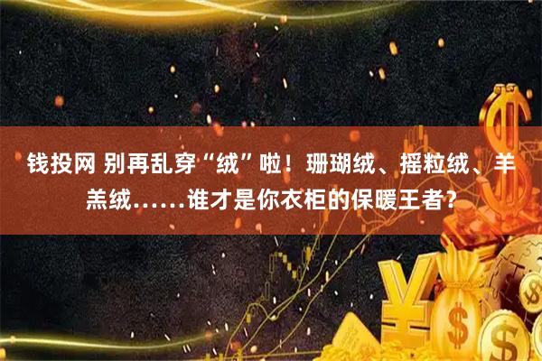 钱投网 别再乱穿“绒”啦！珊瑚绒、摇粒绒、羊羔绒……谁才是你衣柜的保暖王者？